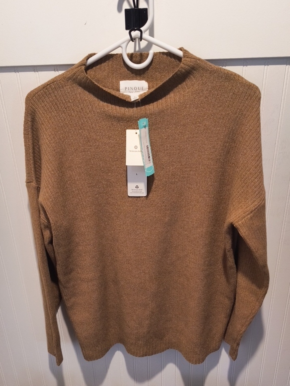 Women's Camel Crewneck Sweater